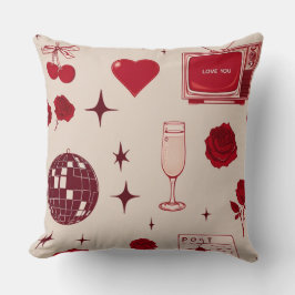 Schattigee rode Valentijnsdag Kussen