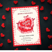 Schattigee rode verjaardagstaart kaart