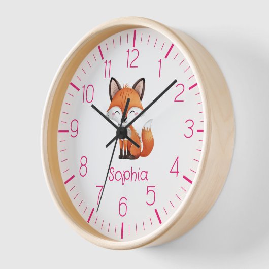 Schattigee rode vos gepersonaliseerde Kind horloge (Hoek)