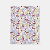 Schattigee Rode Vos Kleurrijke Wildflowers Kinder Fleece Deken (Voorkant)