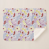 Schattigee Rode Vos Kleurrijke Wildflowers Kinder Sherpa Deken (Voorkant (horizontaal))