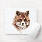 Schattigee Rode Vos, Waterverf Natuur, Wildlife Muismat (Met muis)