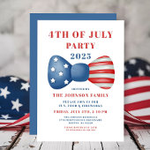 Schattigee rode, witte en blauwe boog 4 juli kaart