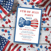 Schattigee rode, witte en blauwe boog 4 juli kaart