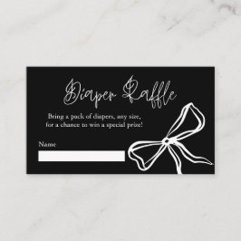 Schattigee  Rode Zwarte Boog Luier Raffle Informatiekaartje