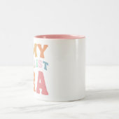 Schattigee romanschrijver tweekleurige koffiemok (Center)