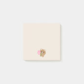 Schattigee romantische bever post-it® notes (Voorkant)