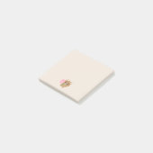 Schattigee romantische bever post-it® notes (Schuin)