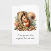 Schattigee romantische grappige offerte Waterverf  Kaart (Voorkant)