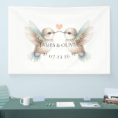 Schattigee Romantische Hummingbird Wedding Banner (Beurs)