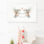 Schattigee Romantische Hummingbird Wedding Banner (Insitu)