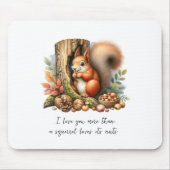 Schattigee Romantische Quote Waterverf Valentijnsd Muismat (Voorkant)