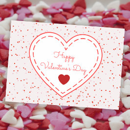 Schattigee Romantische Rode Liefde Hart Gelukkige  Feestdagen Kaart