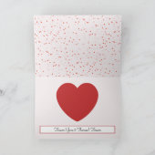 Schattigee Romantische Rode Liefde Hart Gelukkige  Feestdagen Kaart (Binnen)