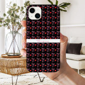 Schattigee Romantische Roze Bogen & Rode Harten, G Case-Mate iPhone Case