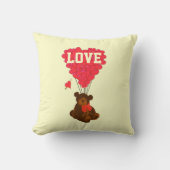 Schattigee romantische teddybeer valentijnen houde kussen (Voorkant)