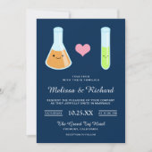 Schattigee Romantische Testbuizen Kawaii Huwelijks Kaart (Voorkant)