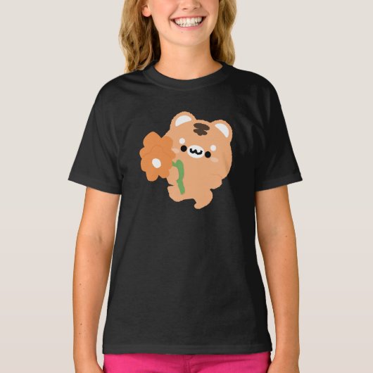 Schattigee romantische tijger t-shirt (Voorkant)