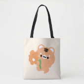Schattigee romantische tijger tote bag (Voorkant)