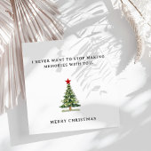 Schattigee romantische vrolijke kerst Kaart voor l