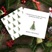 Schattigee romantische vrolijke kerst Kaart voor l