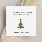 Schattigee romantische vrolijke kerst Kaart voor l