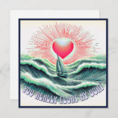 Schattigee romantische woordspeling Valentijnse Feestdagenkaart (Voorkant / Achterkant)