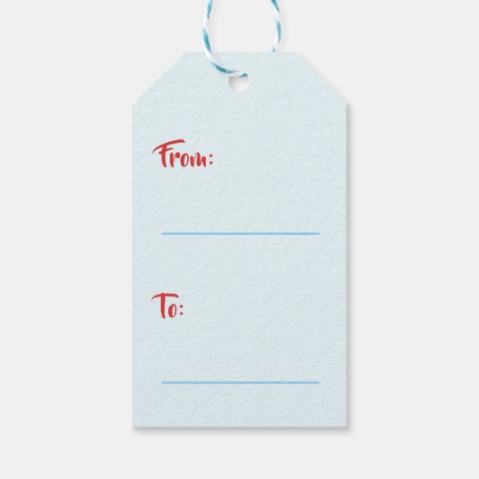 Schattigee romatnische vis Valentijnsdag Cadeaulabel (Achterkant)