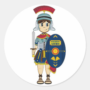 Schattigee Romeinse soldaat Sticker