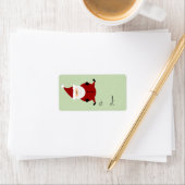 Schattigee Ronde Sinterklaas Kerst Gift Label (Insitu)