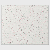 Schattigee rood groene stippen leuke feestelijke k cadeaupapier (Vlak)