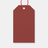 Schattigee rood/groene Waterverf kerstboom Cadeaulabel (Achterkant)