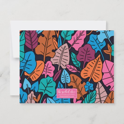 Schattigee roodharige lichte huidtint briefpapier notitiekaartje (Achterkant)