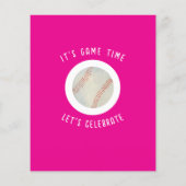 Schattigee Rookie Baseball Budget Girl 1e Verjaard (Achterkant)