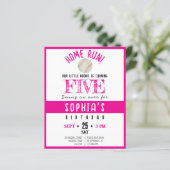 Schattigee Rookie Baseball Budget Girl Verjaardag (Staand voorkant)