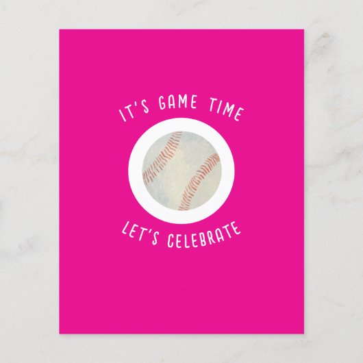 Schattigee Rookie Baseball Budget Girl Verjaardag (Achterkant)