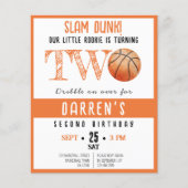 Schattigee Rookie Basketbal Budget 2e Verjaardag U (Voorkant)