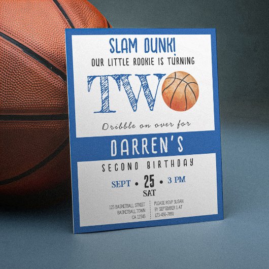 Schattigee Rookie Basketbal Budget Boy 2e verjaard