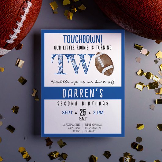 Schattigee Rookie Football Budget Boy 2e Verjaarda