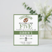 Schattigee Rookie Football Budget Verjaardagsuitno (Staand voorkant)