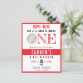 Schattigee Rookie Honkbal Budget 1e Verjaardag Uit (Staand voorkant)