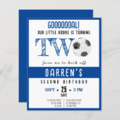 Schattigee Rookie Voetbal Budget 2e Verjaardagsuit (Voorkant / Achterkant)