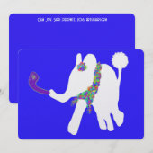 Schattigee Rosh Hashanah ראש השנה shofar witte oli Feestdagenkaart (Voorkant / Achterkant)