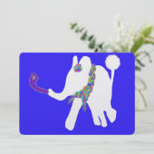 Schattigee Rosh Hashanah ראש השנה shofar witte oli Feestdagenkaart (Staand voorkant)