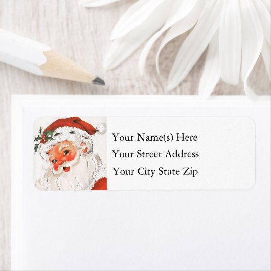 Schattigee Rosy Cheeked Santa  Etiket (Insitu)