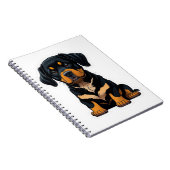 Schattigee Rottweiler - Cadeaus voor Rottweiler Ho Notitieboek (Rechterzijde)