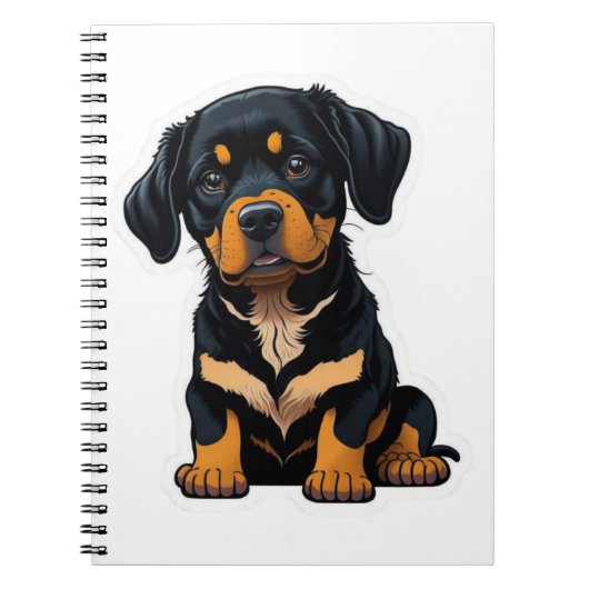 Schattigee Rottweiler - Cadeaus voor Rottweiler Ho Notitieboek (Voorkant)