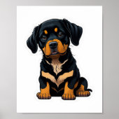 Schattigee Rottweiler - Cadeaus voor Rottweiler Ho Poster (Voorkant)