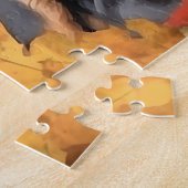 Schattigee Rottweiler Dog/Autumn/Herfst Legpuzzel (Zijkant)