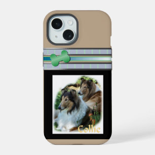 Schattigee Rough Collies Dog Art iPhone 15 Case